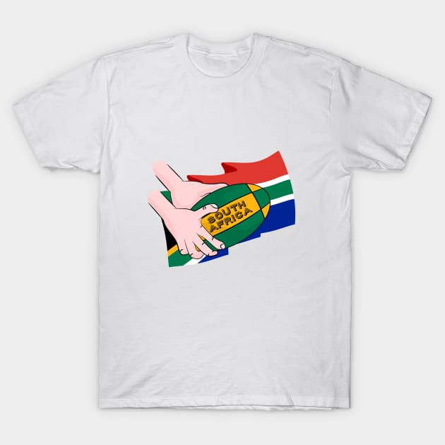 South Africa Rugby T-Shirt by mailboxdisco